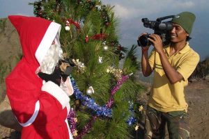 Weihnachten am Kraterrand auf dem Vulkan Mt. Batur