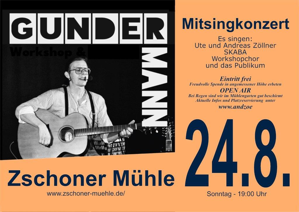 Gundermann Mitsing-Konzert in der Zschoner Mühle